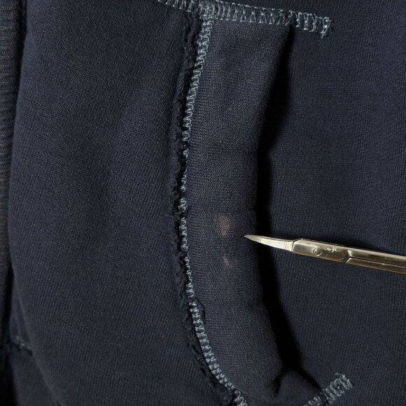 Aeropostale Womens Y2K Varisity 2000s Preppy Graphic Patchwork Hoodie Jacket L - Picture 12 of 15